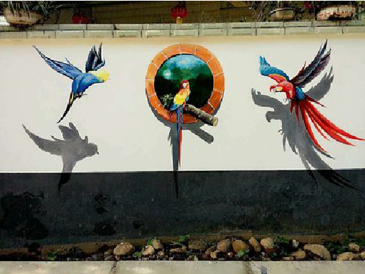 三明视觉错位-3D墙绘设计