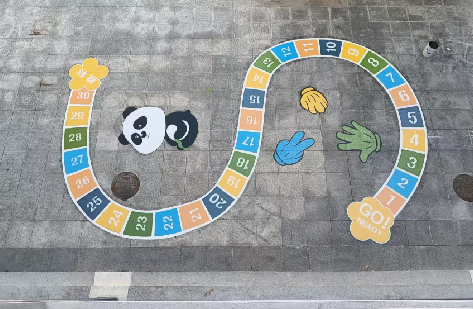 三明地面游戏彩绘