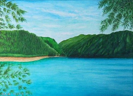 三明在墙绘中，如何绘画绿水青山？